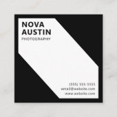 Unieke Custom Bold Geometrische Modern Vierkante Visitekaartje (Voorkant)