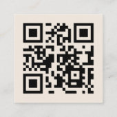 Unieke Custom Bold Geometrische Modern Vierkante Visitekaartje (Achterkant)