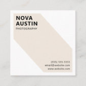 Unieke Custom Bold Geometrische Modern Vierkante Visitekaartje (Voorkant)