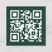 Unieke Custom Bold Geometrische Modern Vierkante Visitekaartje (Achterkant)