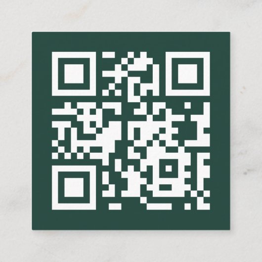 Unieke Custom Bold Geometrische Modern Vierkante Visitekaartje (Achterkant)