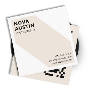 Unieke Custom Bold Geometrische Modern Vierkante Visitekaartje