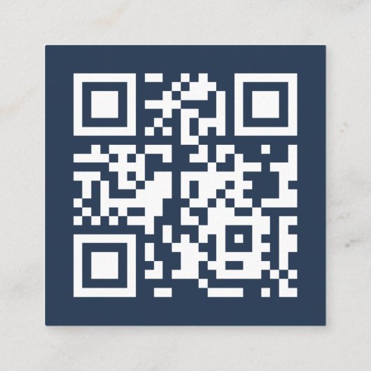 Unieke Custom Bold Geometrische Modern Vierkante Visitekaartje (Achterkant)