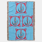 Unieke Custom Cosy Throw Dekens op Zazzle Deken (Voorkant Verticaal)
