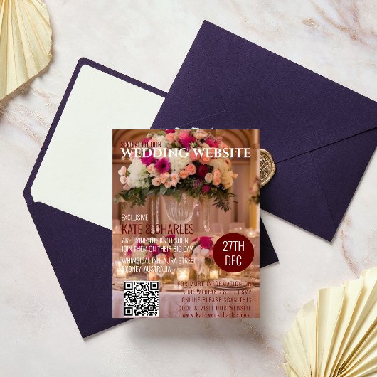 Unieke Custom Magazine QR code| RSVP | Website |