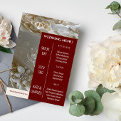 Unieke Custom Magazine Stijl Bruiloft Menu Kaart