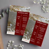 Unieke Custom Magazine Stijl Bruiloft Menu Kaart