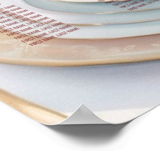 Unieke Custom Magazine Stijl Bruiloft zitgrafiek Poster (Hoek)