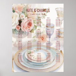 Unieke Custom Magazine Stijl Bruiloft zitgrafiek Poster