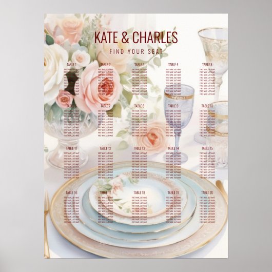 Unieke Custom Magazine Stijl Bruiloft zitgrafiek Poster (Voorkant)