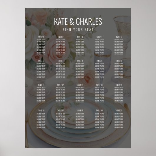 Unieke Custom Magazine Stijl Bruiloft zitgrafiek Poster (Voorkant)