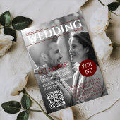 Unieke Custom Magazine Style Sla de datum op Kaart