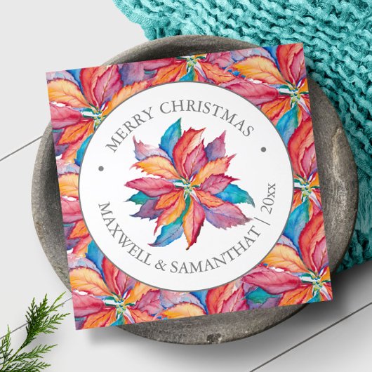 Unieke Custom Photo Christmas Kaarten Roze