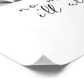 Unieke Custom Zwart-Wit Foto Gift Voor Mam Poster (Hoek)