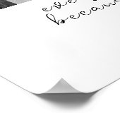 Unieke Custom Zwart-Wit Foto Gift Voor Mam Poster (Hoek)