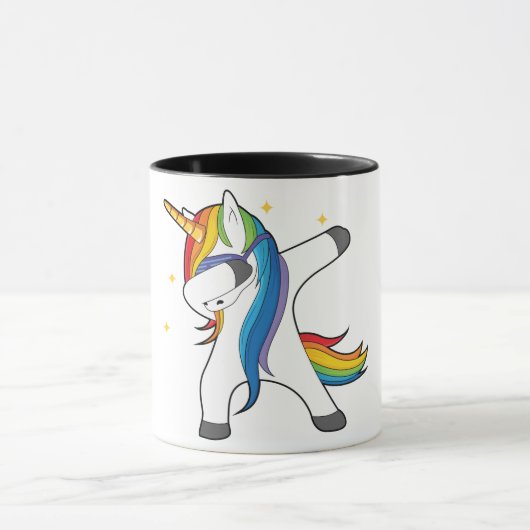 Unieke Cute Unicorn Dabbing Mok (Midden)