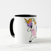 Unieke Cute Unicorn Dabbing Mok Nieuw (Voorkant links)