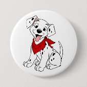 Unieke Dalmatische Hond Design Button (Voorkant)
