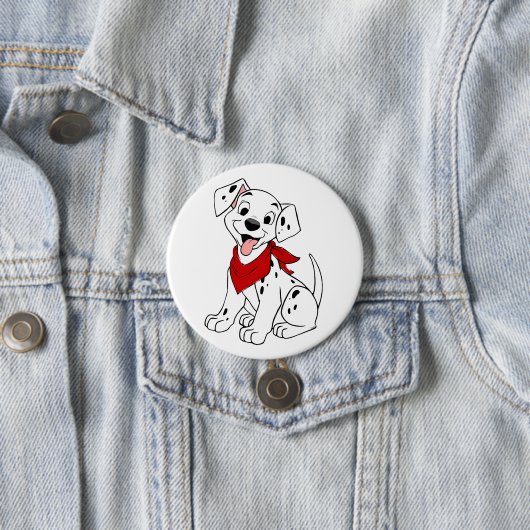 Unieke Dalmatische Hond Design Button (In situ)