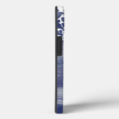 Unieke Damasblauw- en Witte kunstborstels Case-Mate iPhone Case (Achterkant / Rechts)