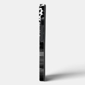 Unieke Damask Black & White Artsy Brusstrokes Case-Mate iPhone Case (Achterkant / Links)