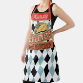 Unieke decoratieve grappige Taco geruite monogram Schort (Insitu)