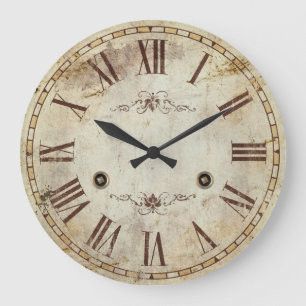 Unieke Decoratieve Roman Numeral  Rustic Grote Klok