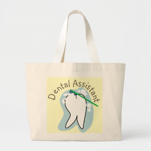 Unieke Dental Assistant-cadeaus Grote Tote Bag (Voorkant)