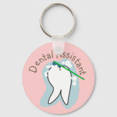 Unieke Dental Assistant-cadeaus Sleutelhanger (Voorkant)