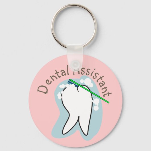 Unieke Dental Assistant-cadeaus Sleutelhanger (Voorkant)
