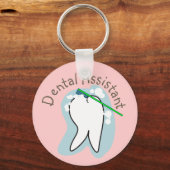 Unieke Dental Assistant-cadeaus Sleutelhanger (Voorkant)