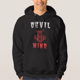 Unieke Devil Mind Hoodie - Edgy Graphic