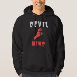 Unieke Devil Mind Hoodie - Edgy Graphic