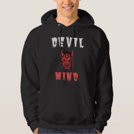 Unieke devil mind hoodie Edgy Graphic sweatshirts