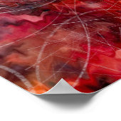 Unieke digitale sci-Fi Fantasy Space Scene Poster (Hoek)