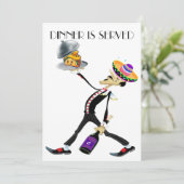 Unieke Diner / Feest Versie 2 Uitnodiging (Staand voorkant)