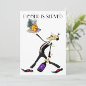 Unieke Diner / Vergadering Versie 2 Uitnodiging (Staand voorkant)