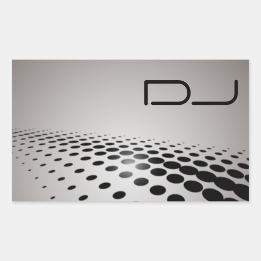 Unieke DJ-Sticker Rechthoekige Sticker (Voorkant)