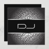 Unieke DJ Uitnodiging (Voorkant / Achterkant)