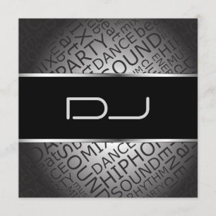 Unieke DJ-uitnodiging Kaart