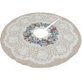 Unieke "Doily" look Winter Pine Cone Wreater Kerstboom Rok (Gekanteld)