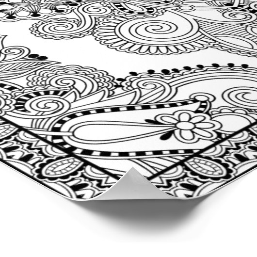 Unieke Doodle 2 Poster (Hoek)