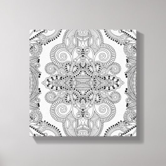 Unieke Doodle 6 Canvas Afdruk (Voorkant)