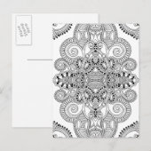 Unieke doodle briefkaart (Voorkant / Achterkant)