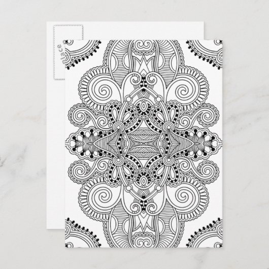 Unieke doodle briefkaart (Voorkant / Achterkant)