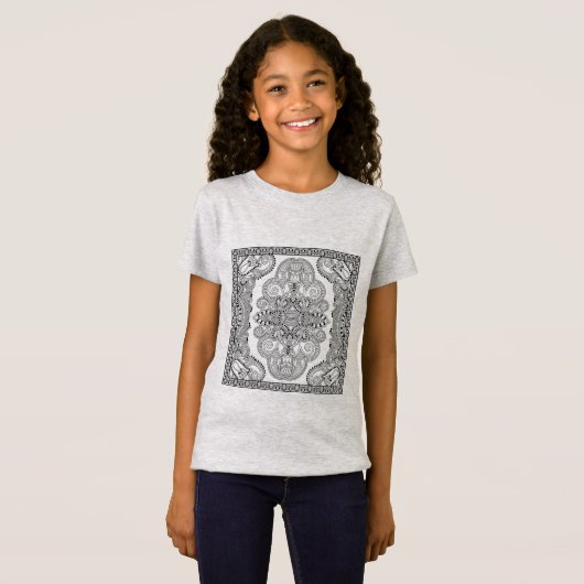 Unieke doodle t-shirt (Voorkant volledig)