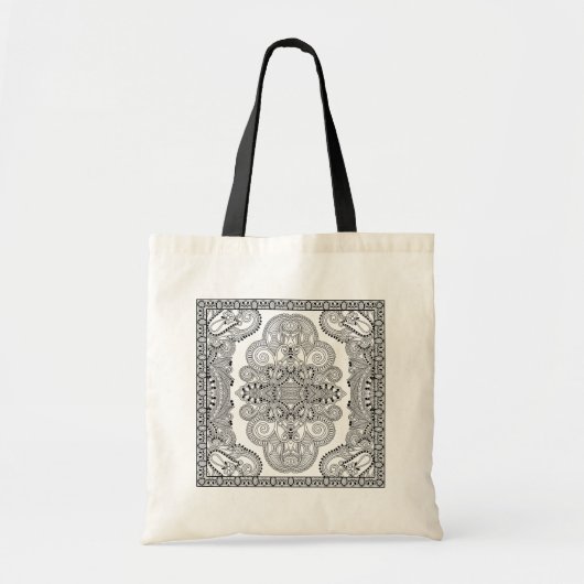 Unieke doodle tote bag (Voorkant)