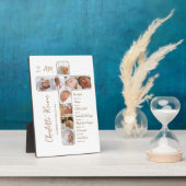 Unieke doop Fotocollage Kruisvormig Fotoplaat (Zijkant)