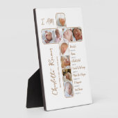 Unieke doop Fotocollage Kruisvormig Fotoplaat (Zijkant)