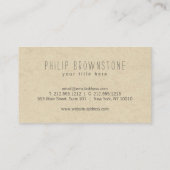 Unieke Doos Schets Hand-Geschreven Naam op Karton Visitekaartje (Achterkant)